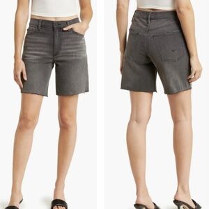 NWT Hudson Jada passage high rise denim shorts size 31 raw hem 8”inseam